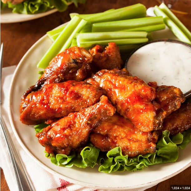 Marinated Hot Chicken Wings x 1kg (2+1)