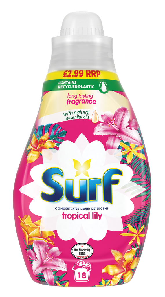 Surf Liquid Tropical Lily & Ylang Ylang 18W PMP £2.99