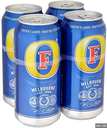 FOSTERS LAGER CAN PM £4.99 4.0% ABV 4 x 440ML