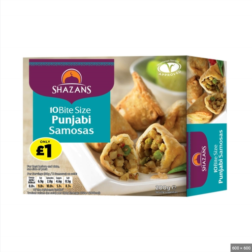 [IN25439] BBE Shazans Punjabi Samosa x 200g (10 pieces) £1