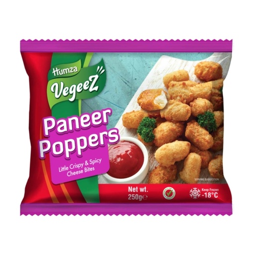 [IN28535] BBE Humza VegeeZ Paneer Poppers x 250g