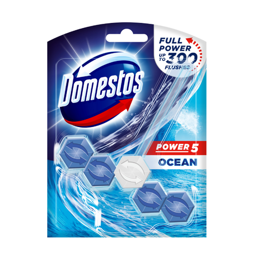 [R001333] Domestos Power 5 Rimblock Ocean Single PMP £1.25