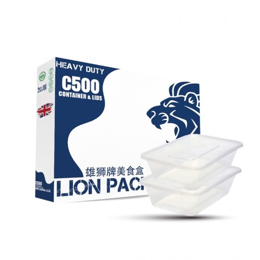 [PG1381] Sleeve Lion Pack C500 (Strong) + Lids x (50)