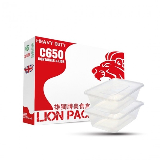 [PG1382] Sleeve Lion Pack C650 (Strong) + Lids x (50)